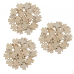 150 Pieces Empty Wooden Puzzle Embellishments Discs DIY Kunst und Skulpturen