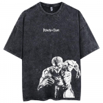 Meeste Pesuga Anime Attack On Titan T-s&auml;rk Hip Hop Streetwear Graafilise Tr&uuml;kiga &Uuml;lem&otilde;&otilde;duline T-s&auml;rk L&uuml;hikeste Varrukatega Puuvillane Lai Vanakooli Top M