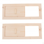 2x kuuse sauna &otilde;huventilatsioonipaneel, 13x5,1 tolli, Tarvikud