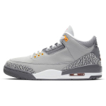 Air Jordan 3 Retro Cool Grey 2021 Unisex tossud H&otilde;bedane Hele-Grafiit Apelsinikoor CT8532-012 36.5