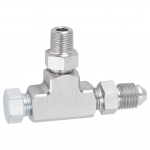 Adapter Fitting Tee 3 Way 1 8 NPT to 4AN & Plug Block Oil Feed Pressure Sensor