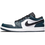 Air Jordan 1 Low Dark Teal Meeste Tossud Armory-Navy Valge Must 553558-411 44.5