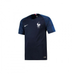 Nike 2018 MM Prantsusmaa Rahvuskoondis Kodustaadioni Versioon Logo Plaaster V-kaelusega T-s&auml;rk Meeste Topid Tumesinine 893872-451 XXL