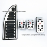 Ford Focus 2005-2013 ST Logo Alumiiniumist libisemisvastane gaasipedaali kate Automatic Transmission [3-piece Set]