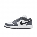 Air Jordan 1 Low GS Raudhall Must Laste tossud Valge 553560-152 36