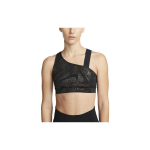Nike t&auml;piline logo prindiga as&uuml;mmeetriline spordirinnahoidja naistele aluspesu must DQ5243-010 XL
