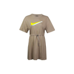 Nike Sportswear 3D varjuefektiga tr&uuml;kitud &uuml;hev&auml;rviline l&uuml;hikeste varrukatega kleit Naiste kleidid Khaki CU5173-342 XS