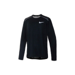 Nike Dri-Fit Pikkade varrukatega Jooksu Kiiresti kuivav Fitnesss&auml;rk Meeste &uuml;laosad Must AJ7569-010 L