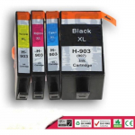 Pack de 4 CARTOUCHES COMPATIBLE HP Office Jet Pro 6970 - 903XL NOIRE et COULEURS NOPAN-INK