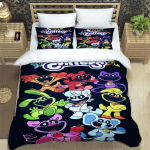 3D Prindiga Anime Naeratavad Loomad CATNAP DOGDAY Voodipesukomplekt Uus Lahe Anime Tekikott Padjap&uuml;&uuml;r Armas Joonisfilm Laste Kingitus EU single(135x200cm)