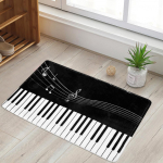 Musical Note Printing Non slip Water Absorbent Mat Pad Bathroom Kitchen (2#)