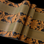 Hall 3D Victorian Damaski reljeefne tapeetrull Kodukaunistus Elutoa Magamistoa Seinakatted H&otilde;bedane lilleline Luksuslik tapeet 0. 53x3m