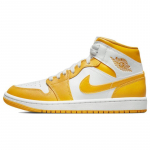 Jordan 1 Mid White University Gold Naiste Jordan BQ6472-117 36.5