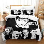 Uus Arctic Monkeys voodipesukomplekt &Uuml;he-, Twin-, Full-, Queen-, King-suuruses Voodikomplekt T&auml;iskasvanu Laste Magamistuba Tekikoti komplektid 3D-tr&uuml;kiga Voodilina 70x133cm 2pcs