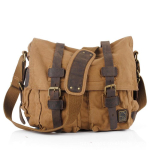 Meeste Seitsmev&auml;rviline Puuvillane L&otilde;uendist Crossbody Kott - &Otilde;pilase & V&auml;litingimustes Kasutamiseks M&otilde;eldud Vabaaja Messengeri Stiilis khaki