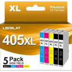 Cartouche d'encre compatible - EDILIQ - 405XL - Pack de 5 - 2 Noires, 1 Cyan, 1 Magenta, 1 Jaune
