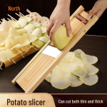 Reguleeritava paksusega kartulil&otilde;ikur kommertskasutuseks - Ideaalne kiipide riivimiseks ja viilutamiseks s&ouml;&ouml;klates ja grillpidudel Commercial Wide Slicer [Adjustable Thickness]
