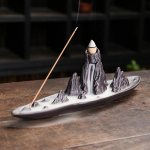 1 tk, Keraamiline k&auml;sit&ouml;&ouml; Maastik M&auml;gi Tagasivoolu Viirukip&otilde;leti Viirukipulga Hoidja Viirukisuitsuti Kodu Ornament Dekor Zen Dekor