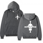 Valge habe animatsiooniga tr&uuml;kitud mantel anime mehed Mood S&uuml;gis fliisist kapuutsiga Pikkade varrukatega R&otilde;ivad Tavaline l&otilde;ige Spordir&otilde;ivad Streetwear S