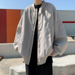 Bomber Jacket Pesapallivorm meestele ja naistele Trendikas br&auml;ndi lahtine suur, pluss rasvane ni&scaron;&scaron; Mitmek&uuml;lgne vabaaja jope 7XL hall