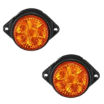 2 tk LED-markerlaternid haagisele, 24V veekindel haagise markerlatern kollane poolhaagistele freightliner lasti markerlaternad universaalne paigaldus