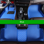 Kohandatud auto p&otilde;randamatid VW GOLF 6 7 8 jaoks Autokatted Jalatugede Coche Tarvik 2009-2012 sinine