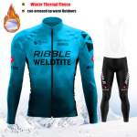 2026 Talvine jalgrattas&auml;rgi komplekt Meestele Soe Termiline Fliis Jalgrattariided Maanteeratta S&auml;rk + Traksip&uuml;ksid MTB &Uuml;likond Ropa Ciclismo Asian size-S