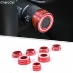 Red Dashboard trument Decor Air Vent Trim Ring For Chevrolet Camaro 2017-