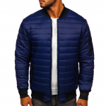 Meeste s&uuml;gistalvine t&otilde;mblukuga tasku puuvillane soe sulejope, pakitav kerge mantel M tumesinine v&auml;rv