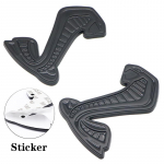 3D Metall Mustang Madu Cobra Viper GT350 Autokleebised Decals Esikatte Iluv&otilde;re Embleem Ford Mustang Shelby SVT GT500 jaoks black left