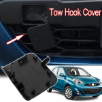 Tow Hook Eye Cover Cap Front Bumper Replacement for Nissan Micra K14 Years 2014 to 2016 Manufactured from ABS Material