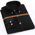 Kevad-s&uuml;gis vabaaja pikkade varrukatega velvetist s&auml;rgid, &uuml;he plaastriga tasku, mugav pehme, standardse sobivusega meeste n&ouml;&ouml;bitav s&auml;rk 44