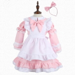 Uue stiili laste t&uuml;druku sinine roosa must Halloweeni kost&uuml;&uuml;m lastele peoks Lolita teenijakleit Cosplay uhked karnevalikost&uuml;&uuml;mid t&uuml;drukutele M(100-120) white