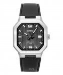 Casio Analoog Nahkrihm Must sihverplaat Kvarts MTP-B195L-1AV Meeste k&auml;ekell