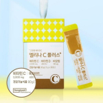 Dongkook Pharmaceutical Elina C Plus K&otilde;rge kontsentratsiooniga Premium Apteegi C-vitamiin 2000mg 100 pakikest D3-vitamiin Biotiin, 300g, 1 &uuml;hik 100 Sticks 300g (100days)