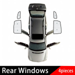 Volkswagen VW POLO MK4 2002~2008 Vivo 9N 9N3 Autoklaasi Kattevarjud Tuuleklaasi P&auml;ikesekaitsekatted UV-kaitsega Lisatarvikud Rear Windows