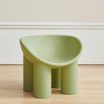 Skandinaavia stiilis plastist elevandijalaga tool, vastupidav ovaalne puhketool vaba aja veetmiseks, jalan&otilde;ude vahetamise tool roheline