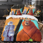 Uus Uus Populaarne Grizzy Ja Lemmingud Voodipesukomplekt &Uuml;he Twin T&auml;is Kuninganna Kuningas Suuruses Voodikomplekt T&auml;iskasvanu Laste Magamistoa Tekikoti Komplekt 3 EU Single(135*200cm)3pcs