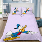 Tekikate Padjap&uuml;&uuml;r Voodipesu Komplekt Naljakas Donald Duck T&auml;iskasvanud Poiss T&uuml;druk Magamistoa Kaunistus Laste Kingitus &Uuml;he Kahekohaline Suur Suurus 150*200cm 3pcs