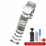 Casio Mtp1375 jaoks Tahke roostevabast terasest kokkuklapitav pandla Meeste aksessuaarid 22mm 1374 Swordfish MTP-VD01 MDV-106 koos t&ouml;&ouml;riistaga Kellarihmad 22mm