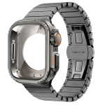 Metallkorpus+Roostevabast terasest rihm Apple Watch Band Ultra 3 2 49mm 11 10 46mm jaoks Kaitsekate Uuendus Iwatch 9 8 7 SE 45mm 44 49mm (Ultra 3 2 1) hall