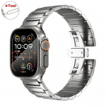 Titaanrihm Apple Watch Ultra 3 2 1 49mm jaoks Metallrihm IWatch 11 46mm 10 9 8 7 45mm 6 5 4 SE 3 44mm SE 2 SE Meeste K&auml;ev&otilde;ru 44mm 45mm 46mm h&otilde;be