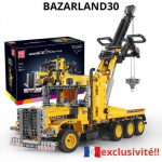 Jeu de Construction - BAZARLAND - Mouldking Camion de Remorquage - 1250 Pi&egrave;ces - Briques Compatibles - Jaune kollane