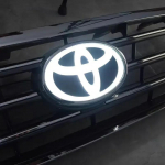 190mm LED D&uuml;naamiline Helendav Embleem Toyota Land Cruiser/PRADO Esiv&otilde;re Kapott Auto Logo Embleem Autotarvikud