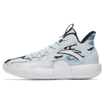 Anta Synthetic Leather Slip Resistant, Breathable, And Resilient Mid top Performance Basketball Shoes Teal Blue 112241602-8 43