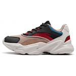 Anta Life Collection Slip Resistant Abrasion Resistant Low top Chunky Sneakers Men's Linen Gray 11848883-3 41