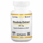 California Gold Nutrition, Rhodiola ekstrakt, 500 mg, 60 k&ouml;&ouml;giviljakapslit