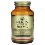 Solgar, niatsiin (vitamiin B3), 500 mg, 100 taimset kapslit