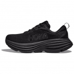 HOKA ONE ONE Bondi 8 Fabric Cushioning Slip Resistant Breathable Low top Running Shoes Women's Black 1127952-BBLC() 40