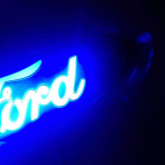 Autokleeps 23*9cm Sobib Ford Mondeo modifitseeritud pikapile F150 RANGER LED-valgus 4D logo valge